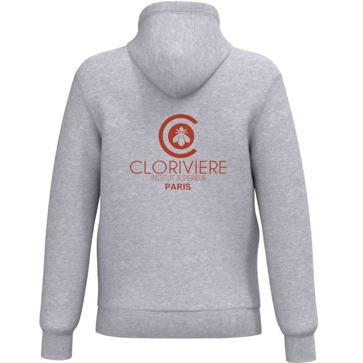 Sweat zippé à capuche